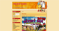 Desktop Screenshot of krejcikhonza.cz