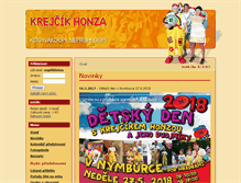 Tablet Screenshot of krejcikhonza.cz